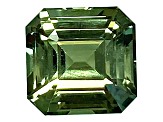Green Sapphire Loose Gemstone Unheated  7.4x7.2mm Emerald Cut 2.5ct