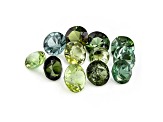 Green Tourmaline 4.5-5.5mm Round Set of 12 4.00ctw