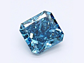 1.02ct Deep Blue Radiant Cut Lab-Grown Diamond VS1 Clarity IGI Certified