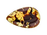 Sumatran Amber 51x31.5mm Pear Shape Cabochon 27.60ct