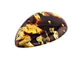 Sumatran Amber 51x31.5mm Pear Shape Cabochon 27.60ct
