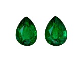 Zambian Emerald 8x6mm Pear Shape Matched Pair 2.13ctw