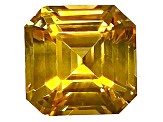 Yellow Sapphire Loose Gemstone 7x7mm Emerald Cut 2.12ct