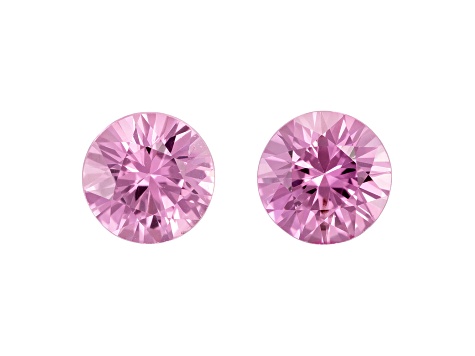 Pink Sapphire 5.1mm Round Matched Pair 1.19ctw