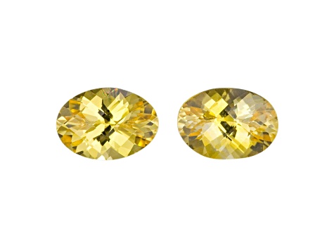 Yellow Sapphire 7x5mm Oval Matched Pair 1.83ctw