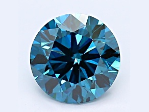 1.50ct Deep Blue Round Lab-Grown Diamond SI1 Clarity GIA Certified