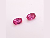 Ruby Unheated 6x4mm Oval Matched Pair 1.14ctw