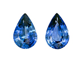 Sapphire 8.8x5.8mm Pear Shape Matched Pair 2.35ctw
