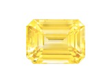 Yellow Sapphire 9.5x7.2mm Emerald Cut 3.64ct