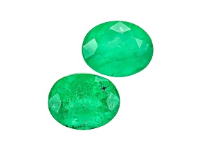 Colombian Emerald 7.8x6.2mm Oval Matched Pair 2.84ctw