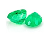 Colombian Emerald 7.8x6.2mm Oval Matched Pair 2.84ctw