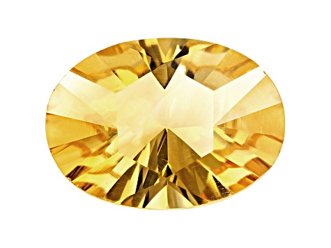 Citrine 14x10mm Oval Concave Cut 4.32ct