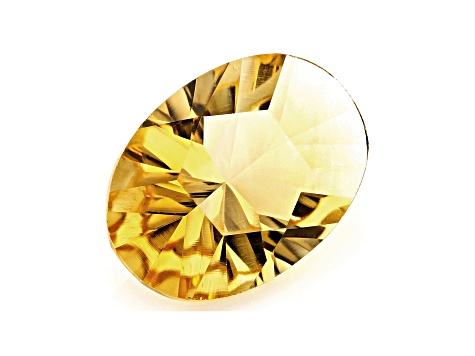 Citrine 14x10mm Oval Concave Cut 4.32ct