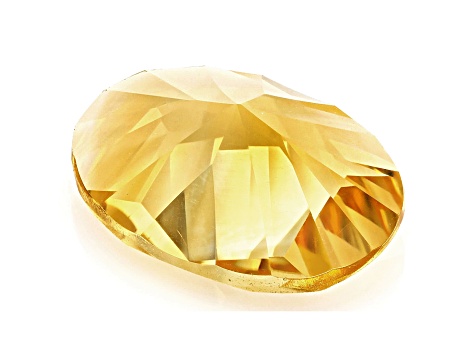 Citrine 14x10mm Oval Concave Cut 4.32ct