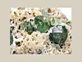 Demantoid in Matrix Mineral Specimen 90.51g approximately 6.76x3.26x4.70cm