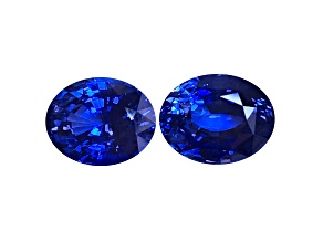 Sapphire 10.5x8.6mm Oval Matched Pair 8.76ctw