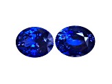 Sapphire 10.5x8.6mm Oval Matched Pair 8.76ctw