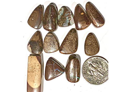 Boulder Opal Free-Form Cabochon Set of 12 123ctw