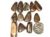 Boulder Opal Free-Form Cabochon Set of 12 123ctw