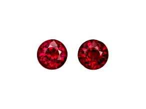 Ruby 4.5mm Round Matched Pair 0.96ctw