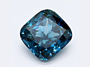 1.10ct Dark Blue Cushion Lab-Grown Diamond VS2 Clarity IGI Certified