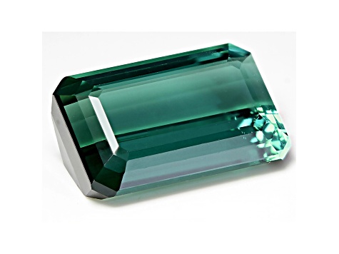 Blue-Green Tourmaline 16.3x10.7mm Emerald Cut 11.11ct