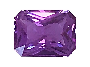 Purple Sapphire Unheated 8.7x6.6mm Radiant Cut 2.1ct