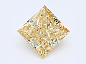 1.17ct Intense Yellow Princess Cut Lab-Grown Diamond SI1 Clarity IGI Certified
