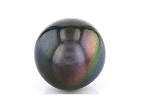 Cultured Tahitian Pearl 16.8mm Near Round Deep Green
