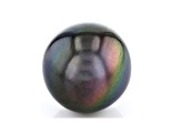 Cultured Tahitian Pearl 16.8mm Near Round Deep Green