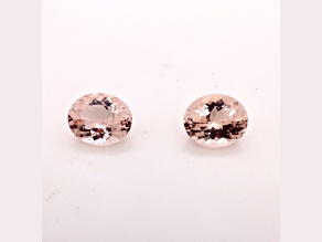 Morganite 11x9mm Oval Matched Pair 6.38ctw