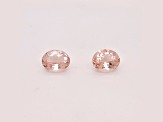 Morganite 11x9mm Oval Matched Pair 6.38ctw