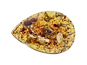 Sumatran Amber 46x31.5mm Pear Shape Cabochon 20.94ct