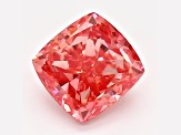 1.28ct Vivid Pink Cushion Lab-Grown Diamond VS2 Clarity IGI Certified
