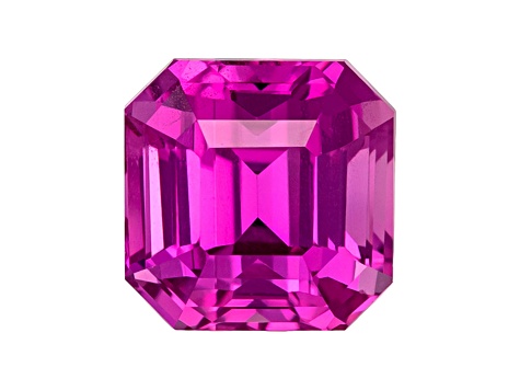 Pink Sapphire Loose Gemstone 6mm Emerald Cut 1.51ct