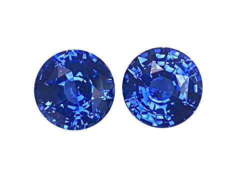 Sapphire 8.8mm Round Matched Pair 7.2ctw
