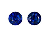 Sapphire 5.9mm Round Matched Pair 1.89ctw