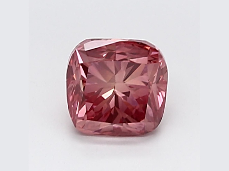 1.02ct Vivid Pink Cushion Lab-Grown Diamond SI1 Clarity IGI Certified