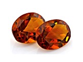 Madeira Citrine 8x6mm Oval Matched Pair 1.80ctw