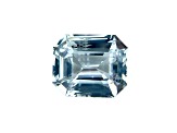 White Sapphire Loose Gemstone Unheated 12x10mm Emerald Cut 7ct