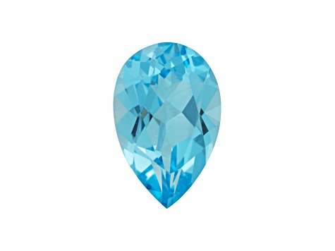 Swiss Blue Topaz 14x9mm Pear Shape 5.75ct