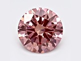 1.21ct Intense Pink Round Lab-Grown Diamond SI1 Clarity IGI Certified