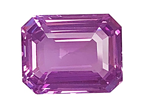 Pink Sapphire Loose Gemstone 10.97x8.68mm Emerald Cut 6.02ct