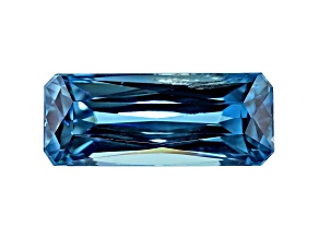 Blue Zircon 12.7x5.1mm Radiant Cut 4.69ct