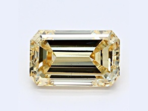 2.00ct Yellow Emerald Cut Lab-Grown Diamond VS2 Clarity IGI Certified