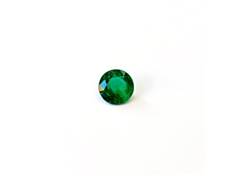 Zambian Emerald 7.72mm Round 1.29ct