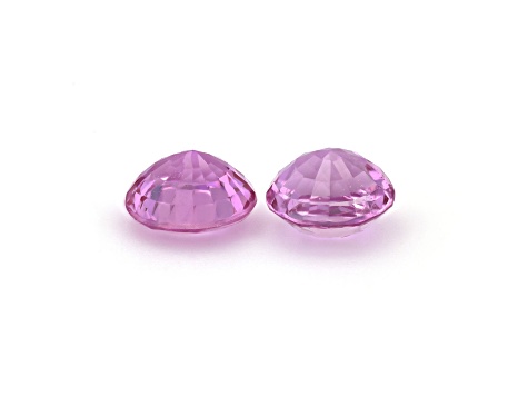 Pink Sapphire 5.1mm Round Matched Pair 1.38ctw