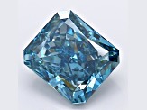 1.89ct Deep Blue Radiant Cut Lab-Grown Diamond VS2 Clarity IGI Certified