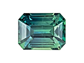 Green Sapphire 6.9x4.7mm Emerald Cut 1.17ct