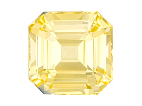 Yellow Sapphire Loose Gemstone 10mm Emerald Cut 6.55ct